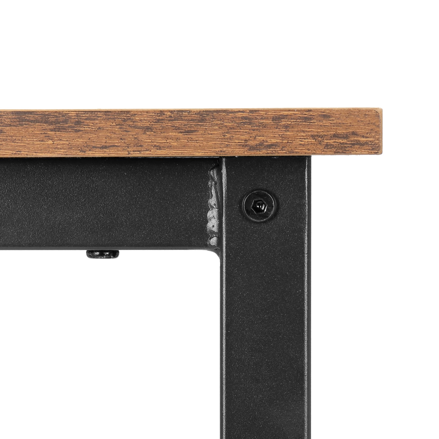 Finnhomy Bar Table Set, 23.6" Pub Table High Top Table, Square Bar Height Table, Bar Table with Stools, Kitchen Table Set for 2, Dining Table Set, Breakfast for Kitchen, Living Room, Rustic Brown,F20TBBTSSR7264